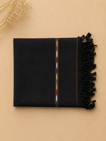 Black swati shawl